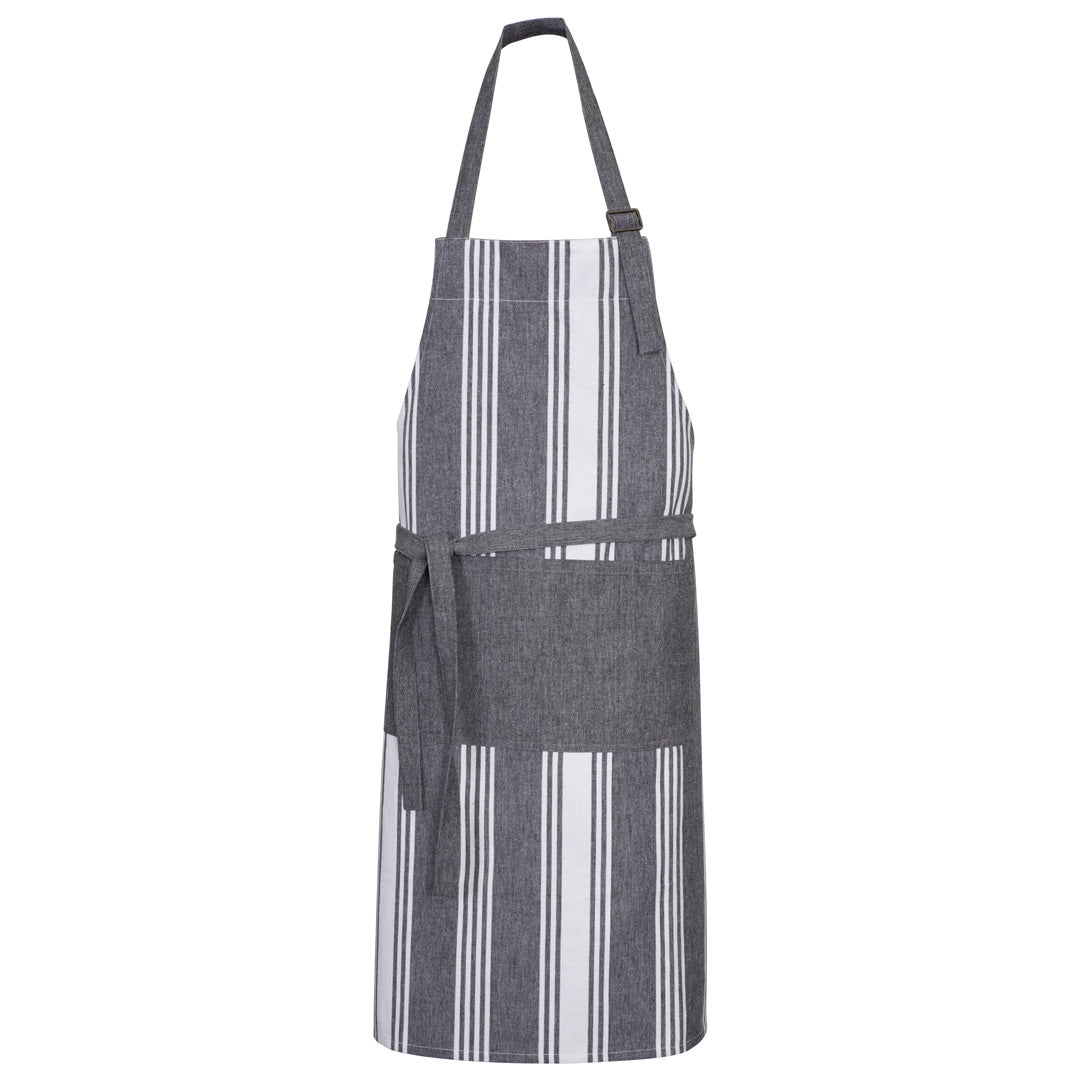 House of Uniforms The Salt Apron | Adults Biz Collection Charcoal/White