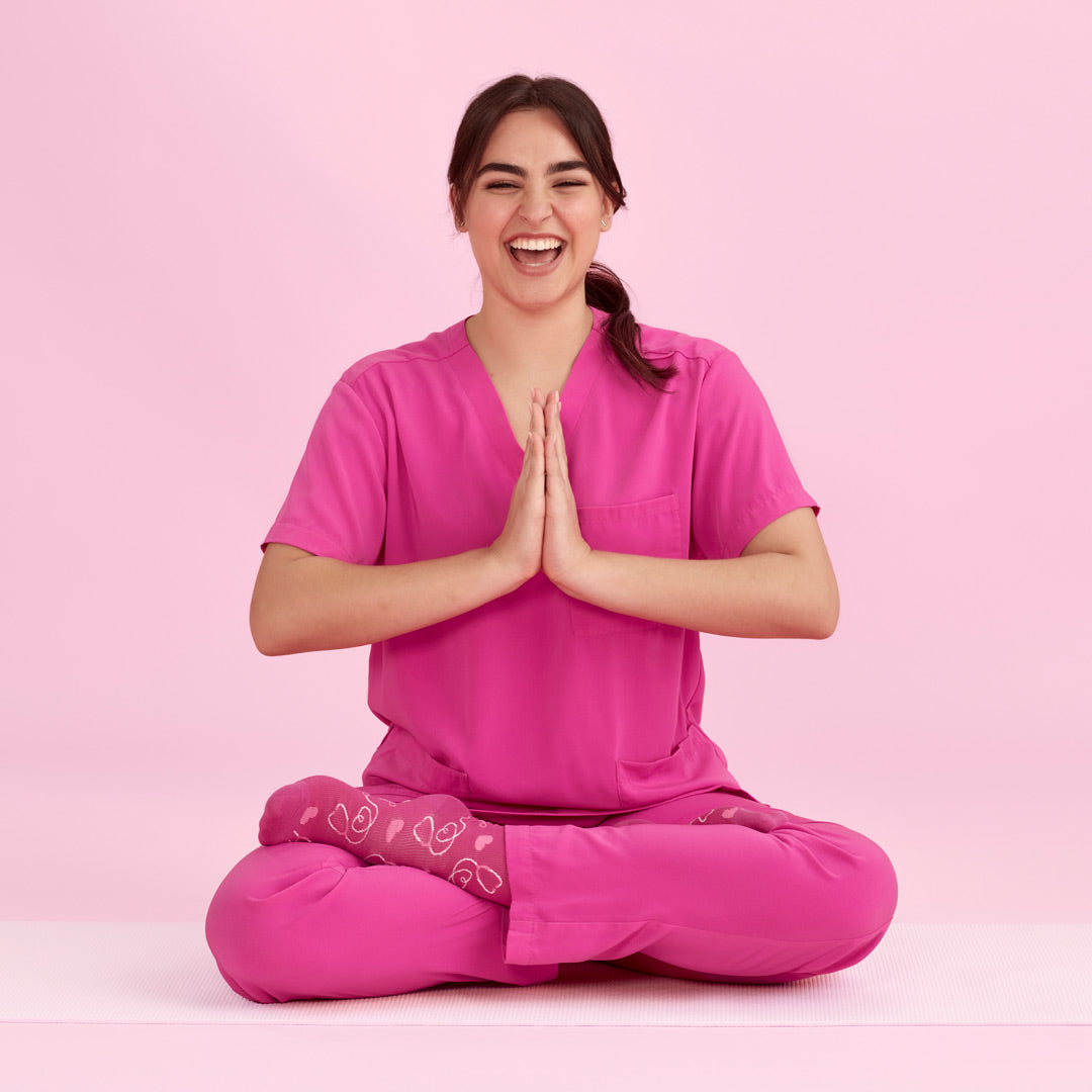 House of Uniforms The Pink Scrub Top | Unisex Biz Care 