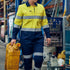 House of Uniforms The Taped Hi Vis Cotton Drill Overall | Ladies Bisley