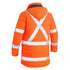 House of Uniforms The Taped Puffer Jacket with X back | Hi Vis | Mens Bisley