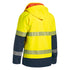 House of Uniforms The Taped Ripstop Bonded Fleece Jacket | Hi Vis | Mens Bisley