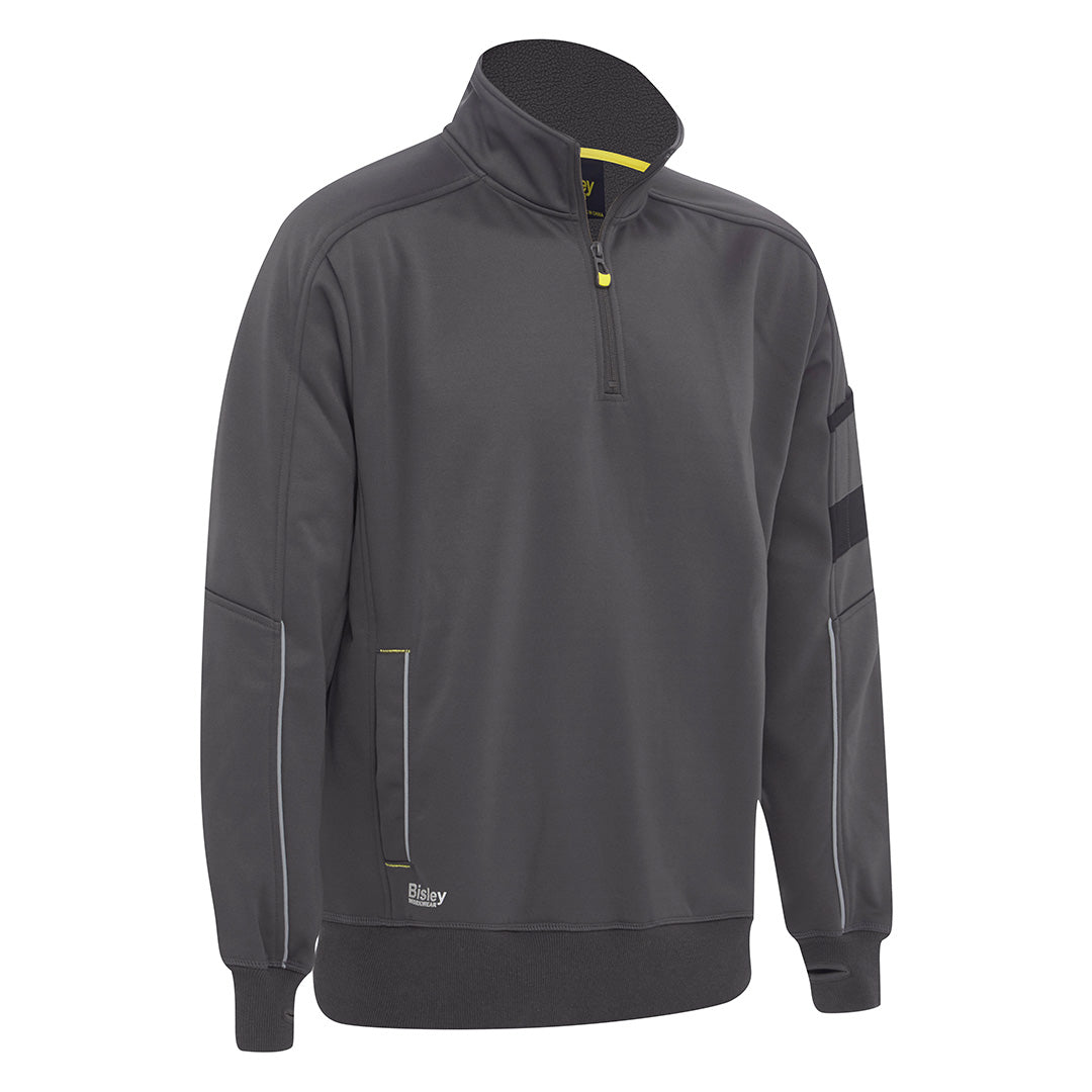 House of Uniforms The Work Fleece 1/4 Zip Pullover | Mens Bisley