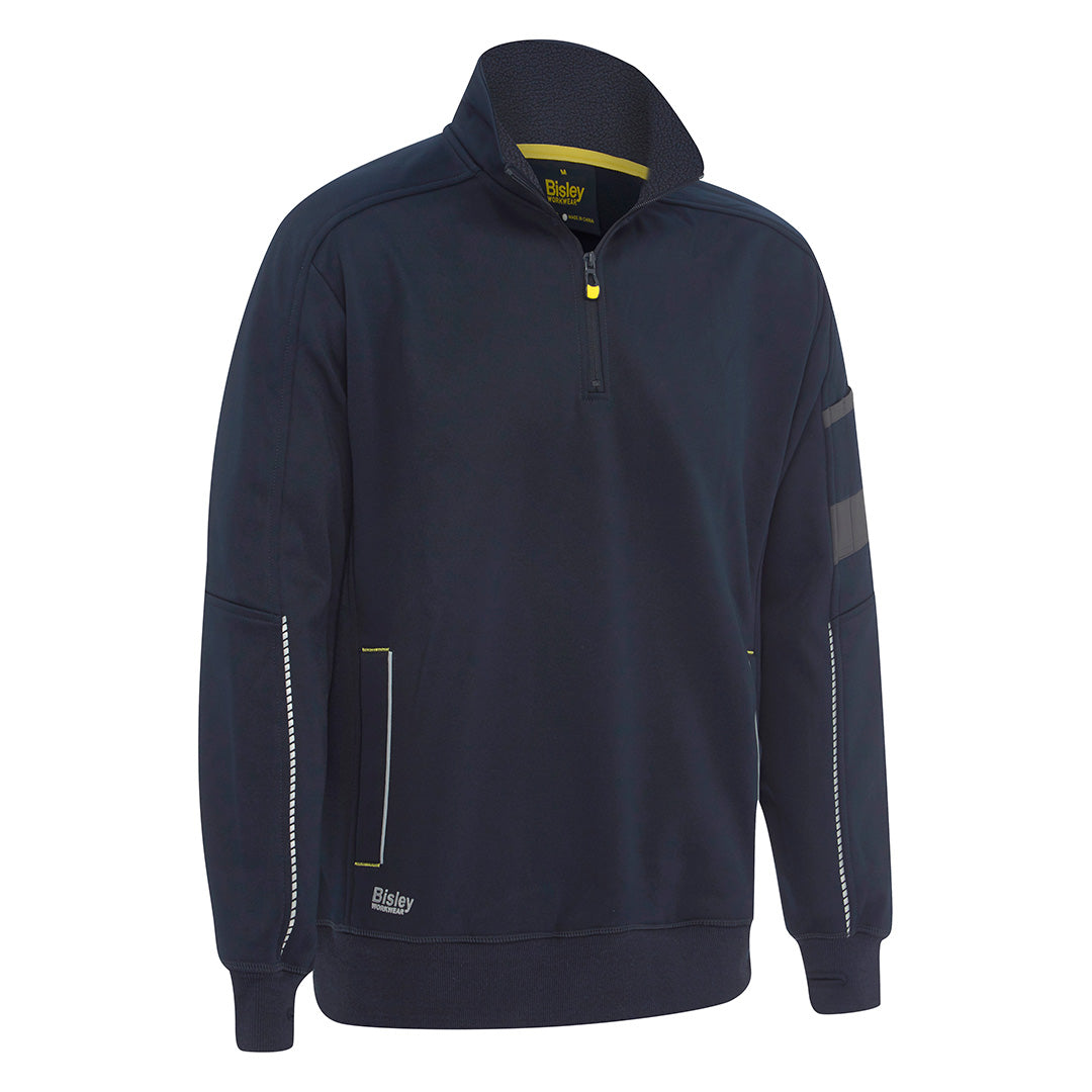 House of Uniforms The Work Fleece 1/4 Zip Pullover | Mens Bisley