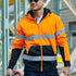 House of Uniforms The Taped Zip Fleece Hoodie | Hi Vis | Mens Bisley