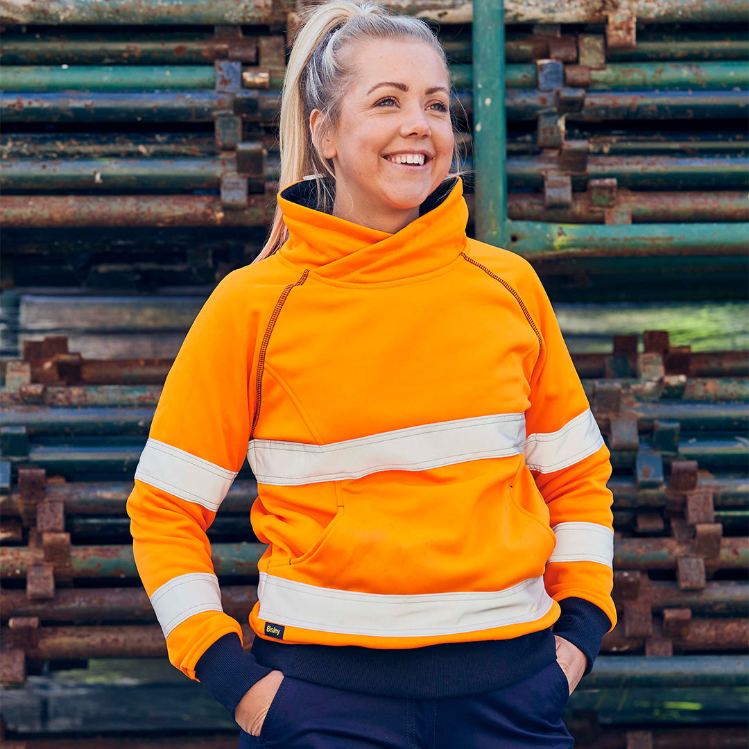 House of Uniforms The Taped Hi Vis Fleece Jumper | Ladies Bisley