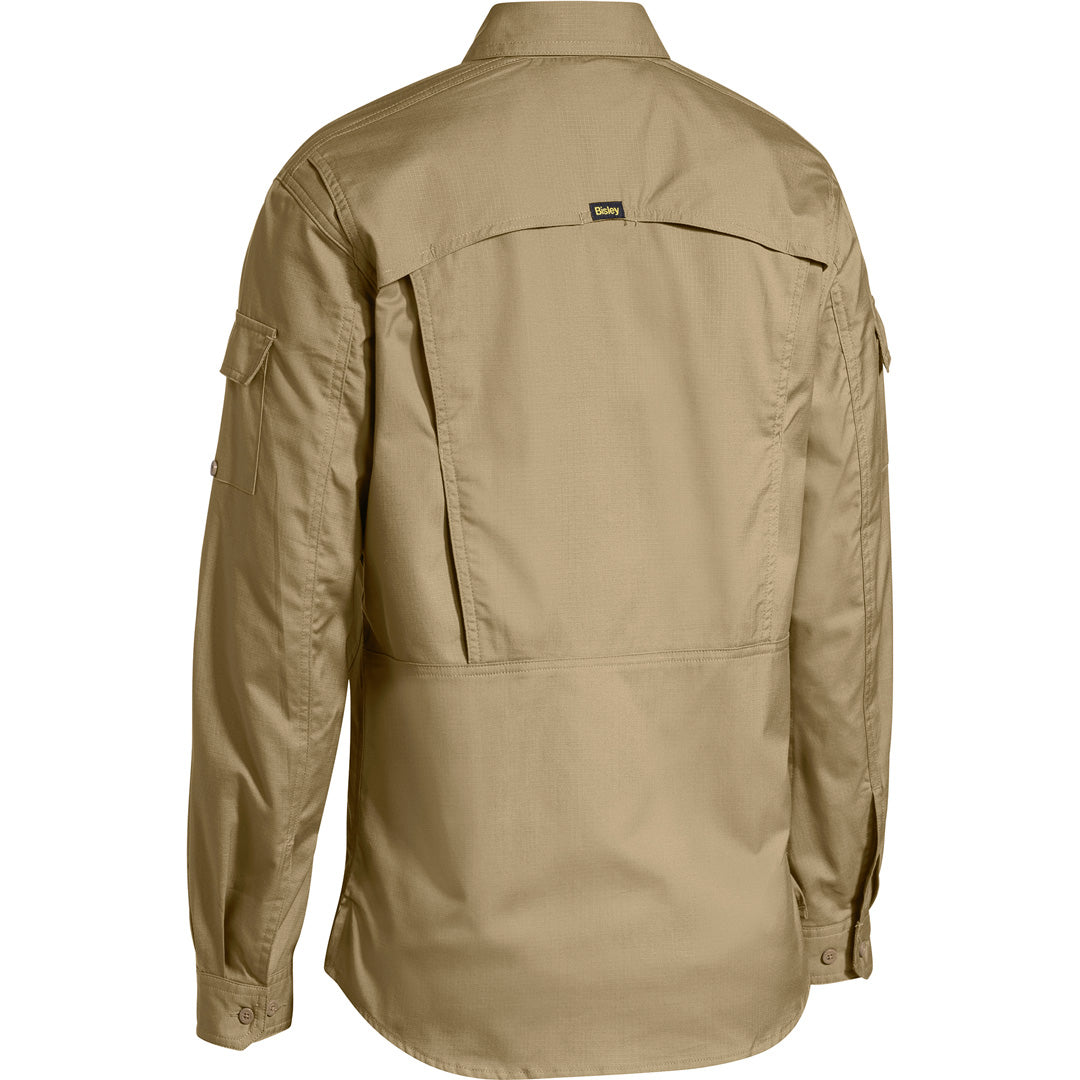 House of Uniforms The X Flow Ripstop Shirt | Ladies Bisley Khaki