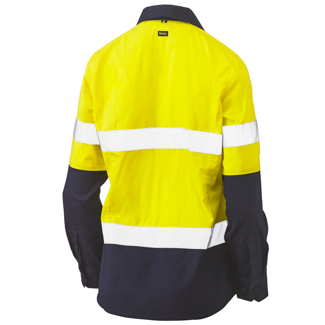 House of Uniforms The V Neck Closed Front Shirt | Day Night | Long Sleeve | Ladies Bisley