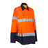 House of Uniforms The Taped Hi Vis Maternity Drill Shirt | Long Sleeve | Ladies Bisley Orange/Navy