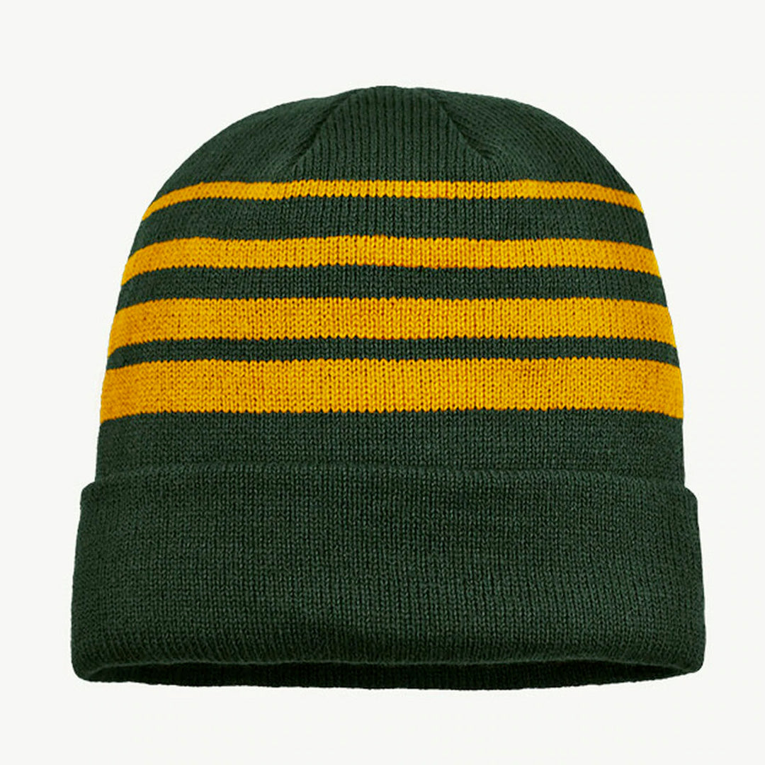 House of Uniforms The Multi Stripe Beanie | Unisex Grace Collection Bottle/Gold