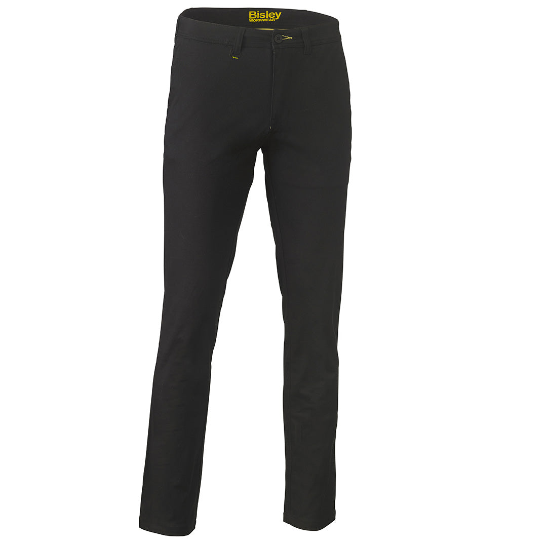 House of Uniforms The Stretch Cotton Drill Work Pant | Mens Bisley Black