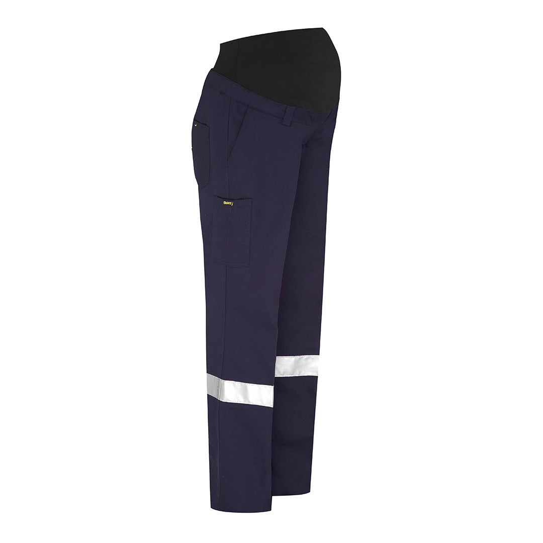 House of Uniforms The Taped Maternity Drill Work Pant | Ladies Bisley Navy