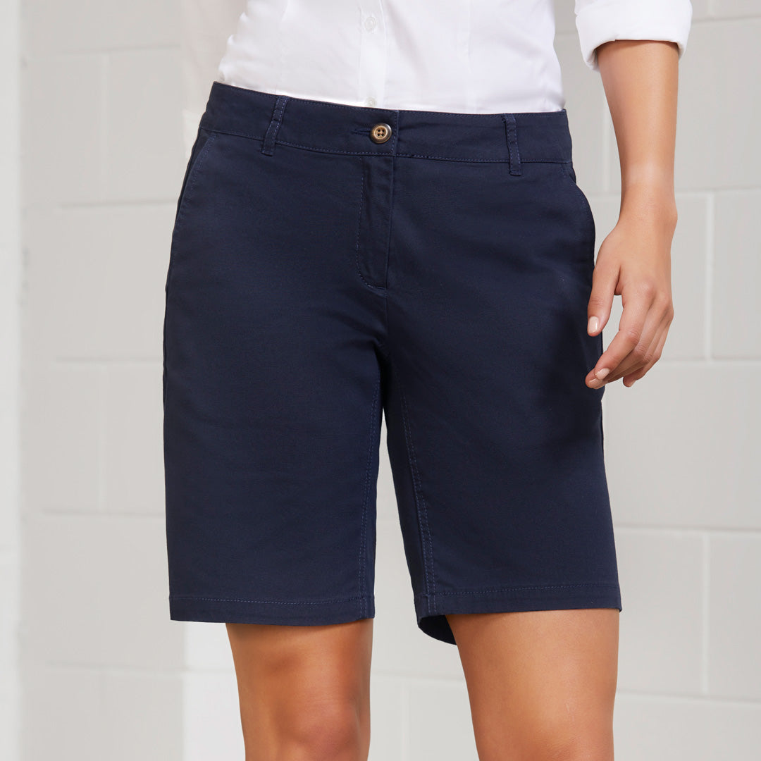 House of Uniforms The Lawson Chino Short | Ladies Biz Collection