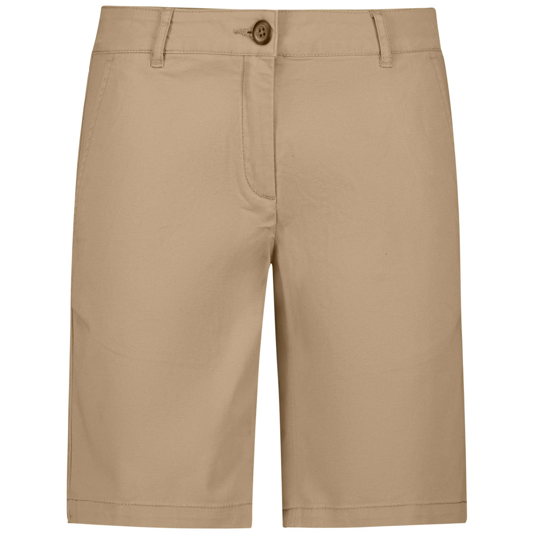 House of Uniforms The Lawson Chino Short | Ladies Biz Collection Dark Stone