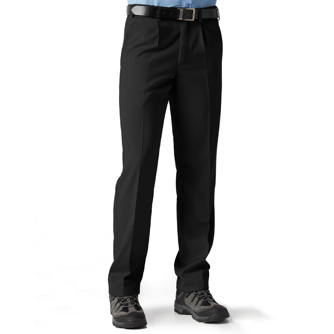 House of Uniforms The Detroit Pant | Mens Biz Collection Black