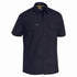House of Uniforms The X Airflow Rip Stop Shirt | Short Sleeve | Mens Bisley Black