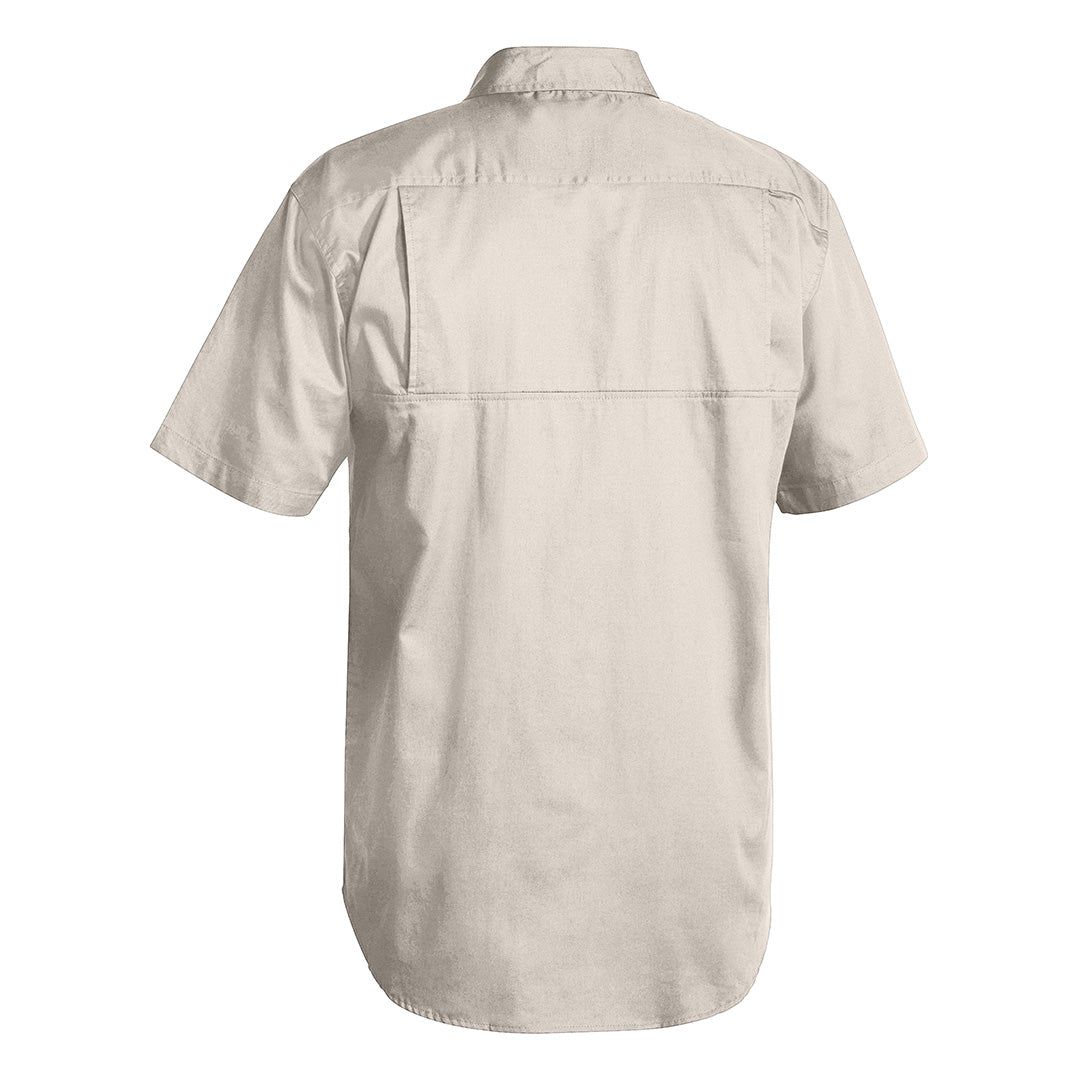 House of Uniforms The Cool Lightweight Drill Shirt | Short Sleeve | Mens Bisley