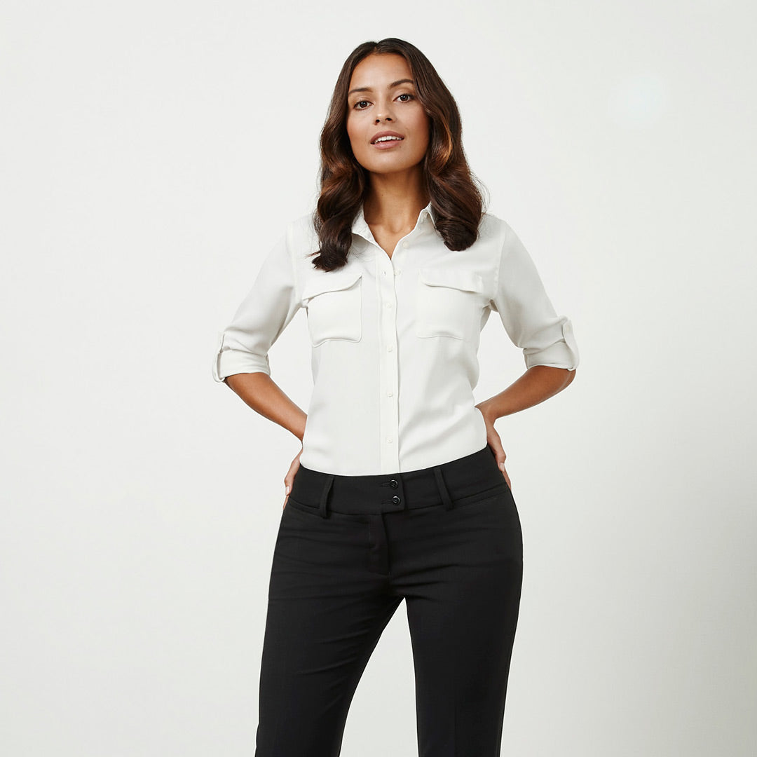 House of Uniforms The Madison Shirt | Ladies | Long Sleeve Biz Collection