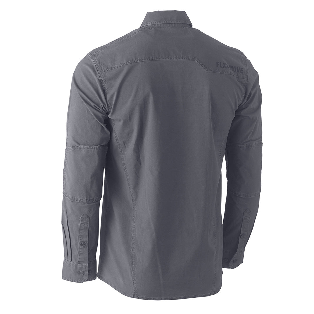 House of Uniforms The Flex and Move Utility Shirt | Long Sleeve | Mens Bisley