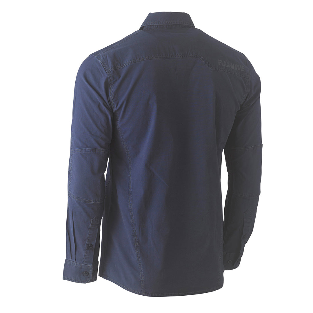 House of Uniforms The Flex and Move Utility Shirt | Long Sleeve | Mens Bisley