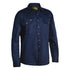 House of Uniforms The Original Cotton Drill Shirt | Long Sleeve | Mens Bisley Navy