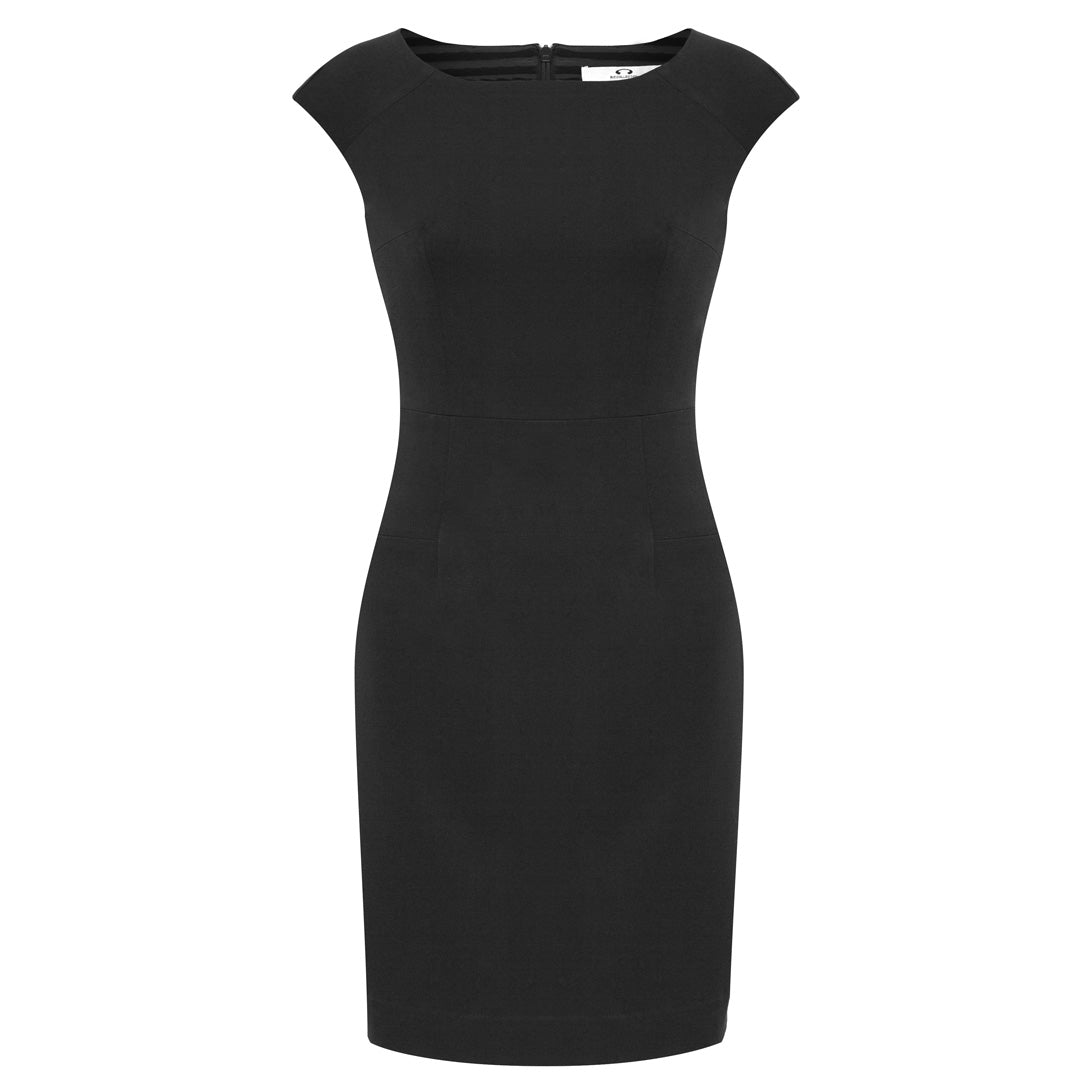 House of Uniforms The Audrey Dress | Cap Sleeve Biz Collection Black