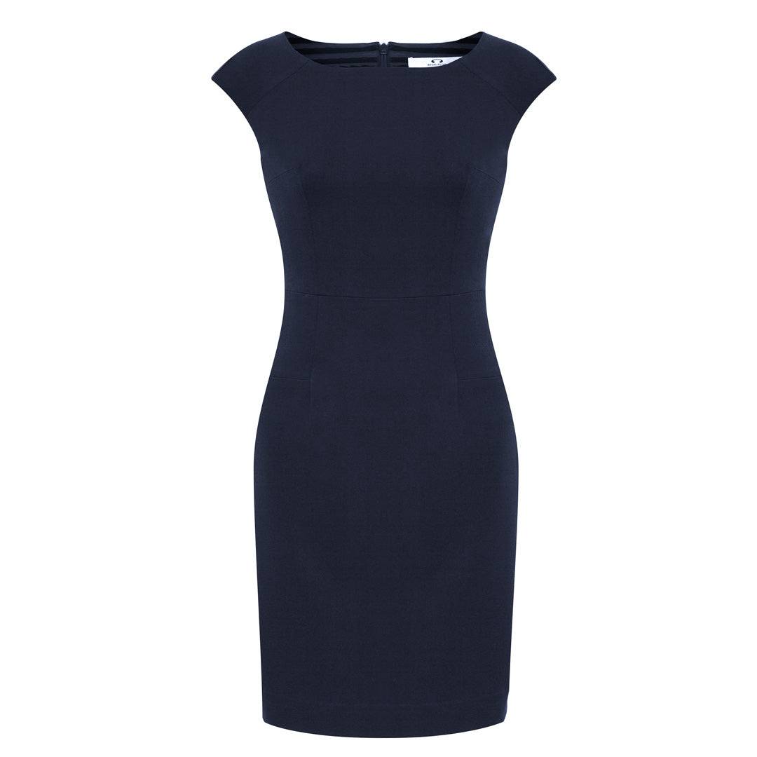 House of Uniforms The Audrey Dress | Cap Sleeve Biz Collection Navy