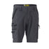 House of Uniforms The Flex and Move Utility Zip Cargo Short | Mens Bisley Charcoal