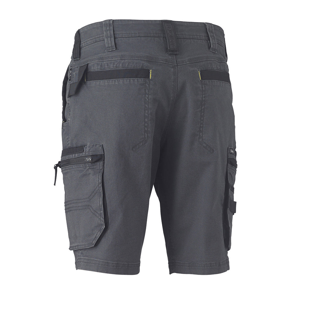 House of Uniforms The Flex and Move Utility Zip Cargo Short | Mens Bisley 