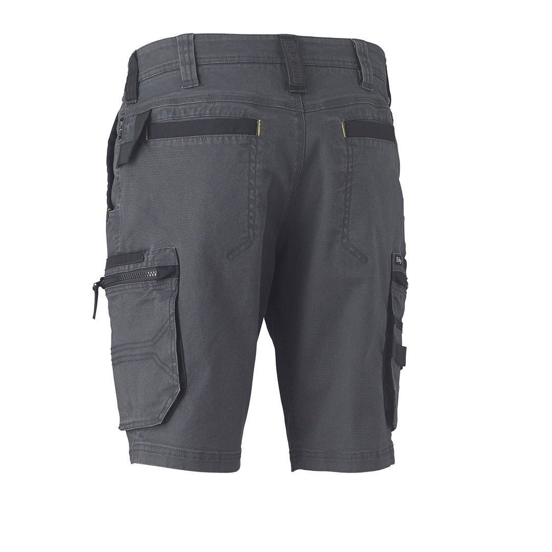 House of Uniforms The Flex and Move Utility Zip Cargo Short | Mens Bisley