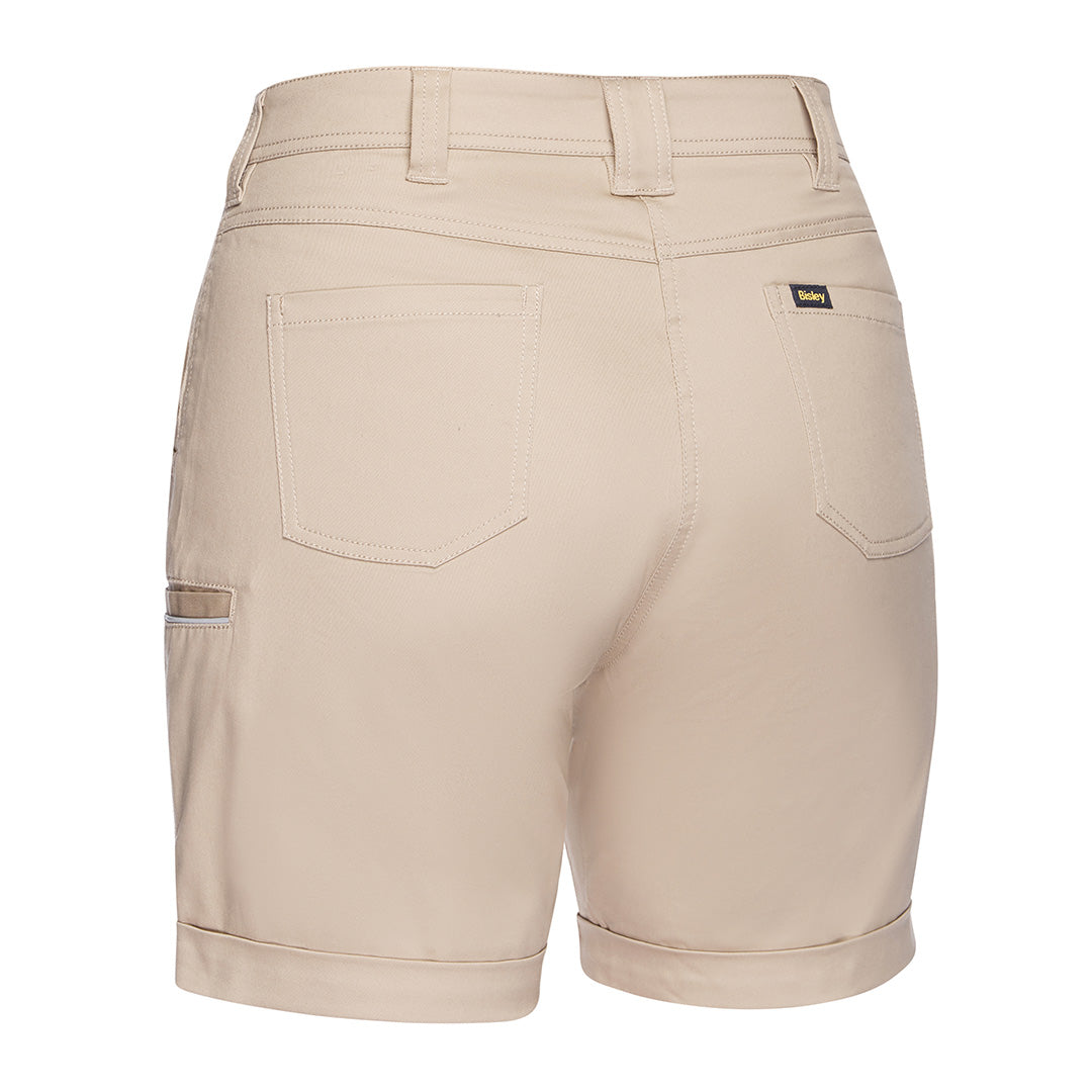 House of Uniforms The Stretch Cotton Drill Short | Ladies Bisley