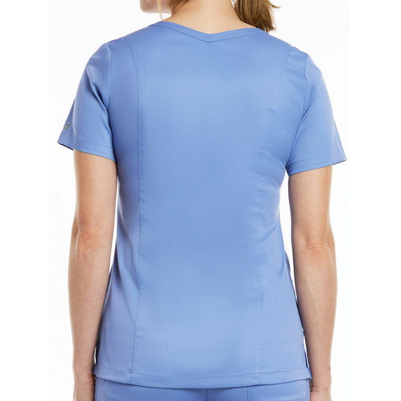 House of Uniforms The Matrix Double V Neck Top | Ladies Maevn 