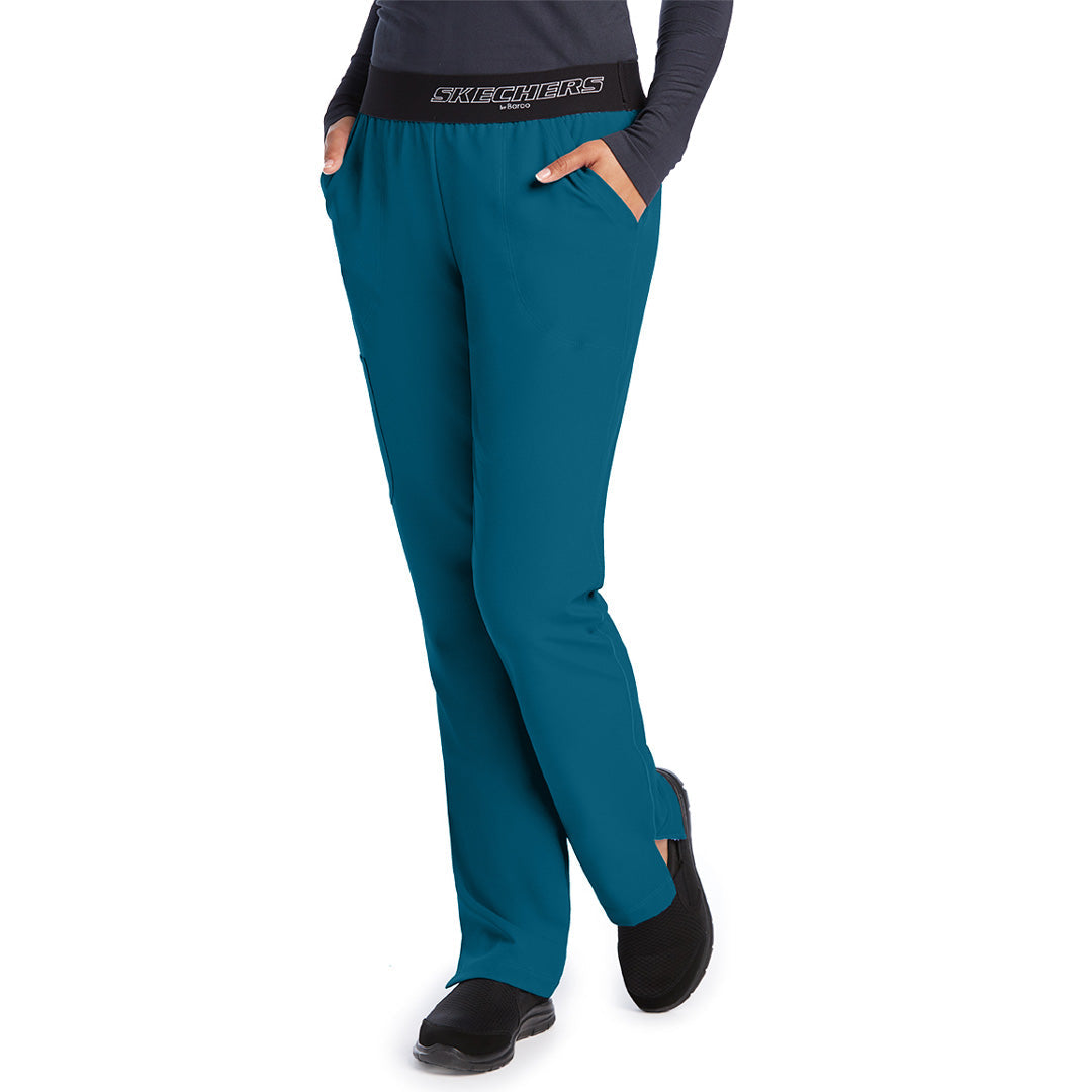 House of Uniforms The Vitality Breeze Scrub Pant | Ladies | Tall | Skechers Skechers by Barco Bahama