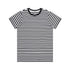 House of Uniforms The Maple Stripe Tee | Ladies AS Colour Black/White