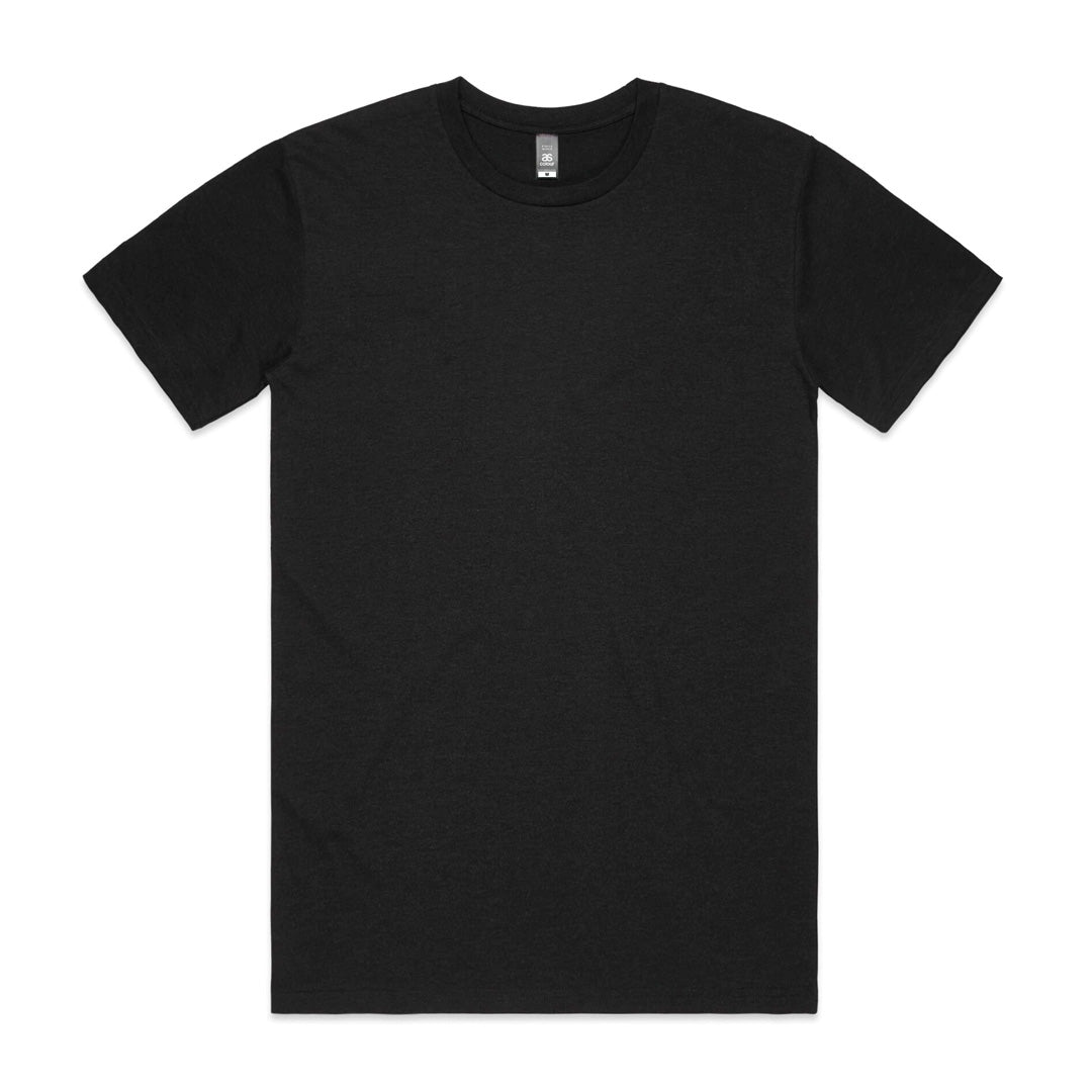House of Uniforms The Staple Marle Tee | Mens | Short Sleeve AS Colour Black Marle
