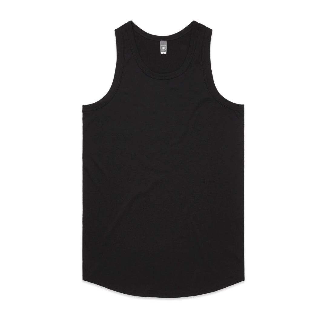 House of Uniforms The Authentic Singlet | Mens AS Colour Black