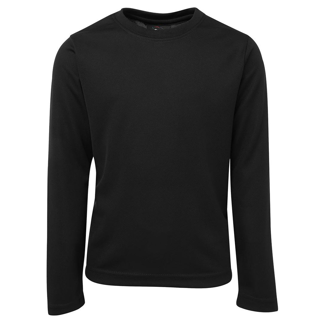 House of Uniforms The Poly Tee | Mens | Long Sleeve Jbs Wear Black