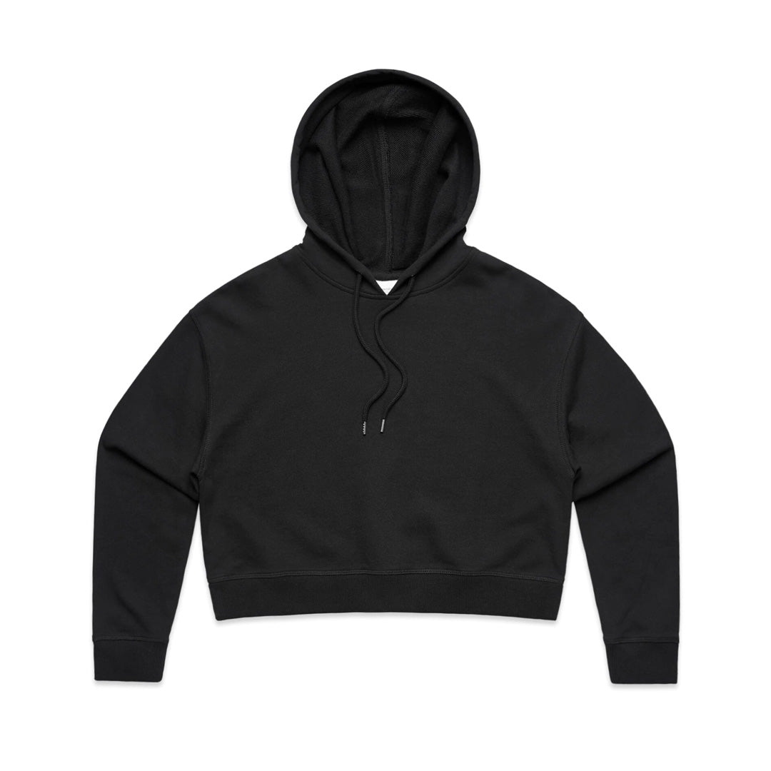 House of Uniforms The Cropped Hoodie | Ladies AS Colour Black