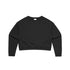 House of Uniforms The Cropped Crew | Ladies AS Colour Black