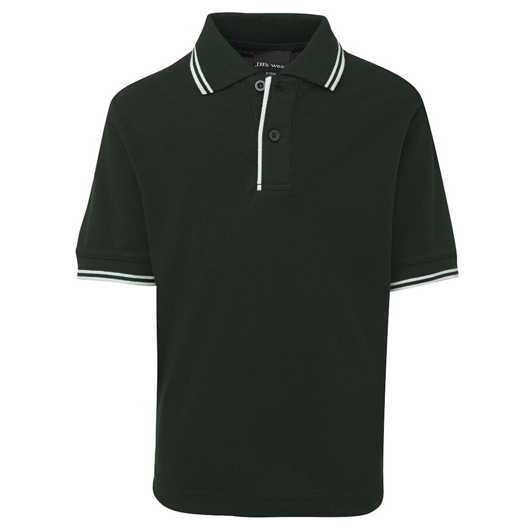 House of Uniforms The Contrast Polo | Kids Jbs Wear Bottle/White