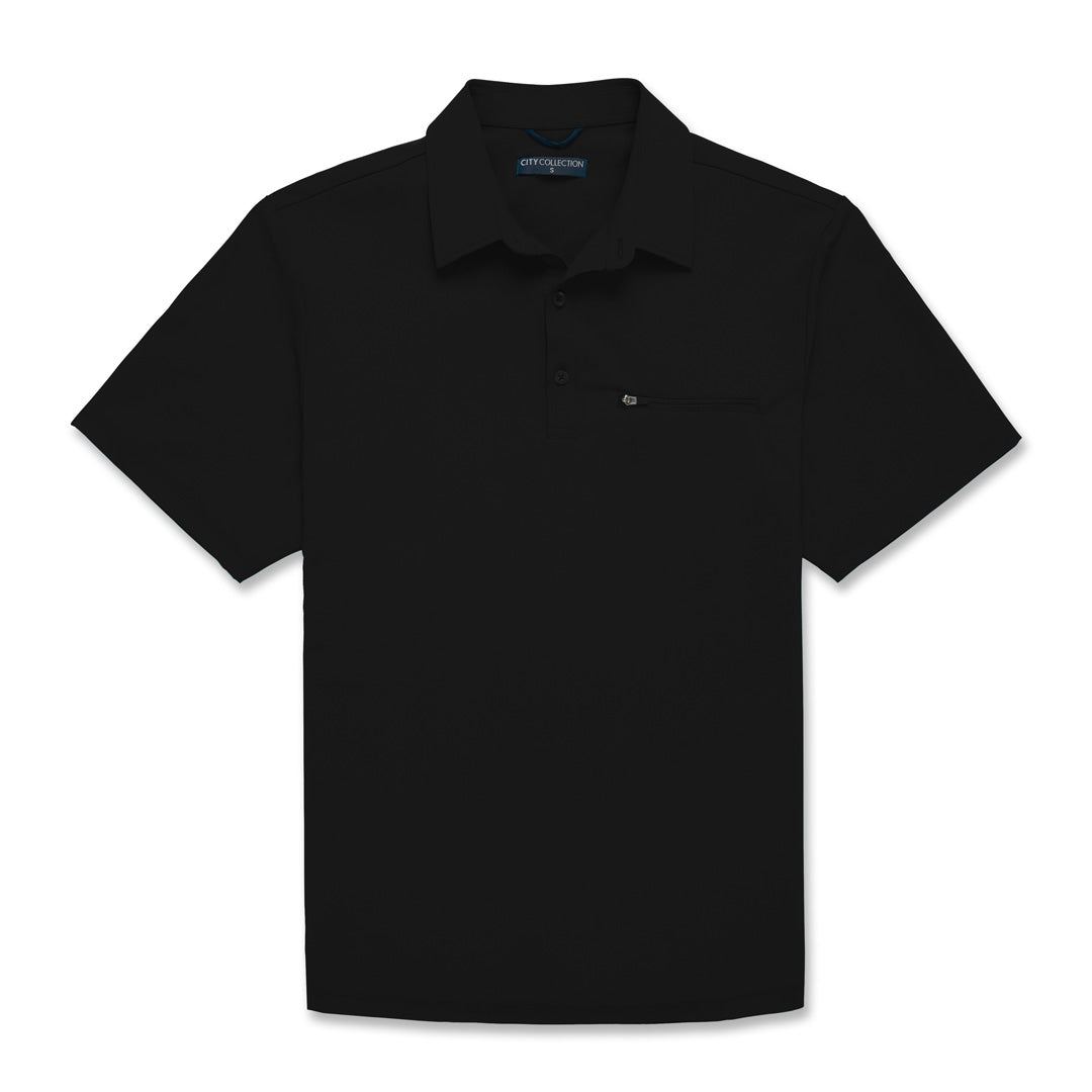 House of Uniforms The Healthcare Polo | Adults | Short Sleeve City Collection Black