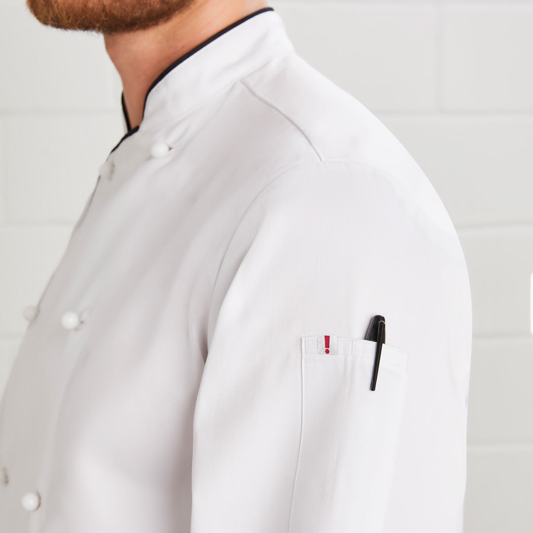 House of Uniforms The Al Dente Chefs Jacket | Long Sleeve | Mens Yes! Chef 