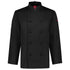 House of Uniforms The Al Dente Chefs Jacket | Long Sleeve | Mens Yes! Chef Black