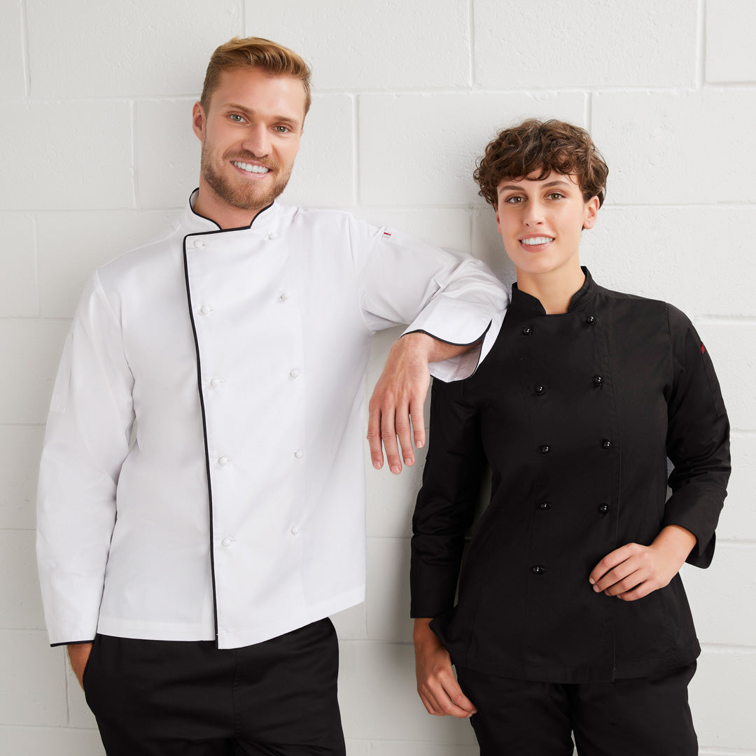 House of Uniforms The Al Dente Chefs Jacket | Long Sleeve | Mens Yes! Chef