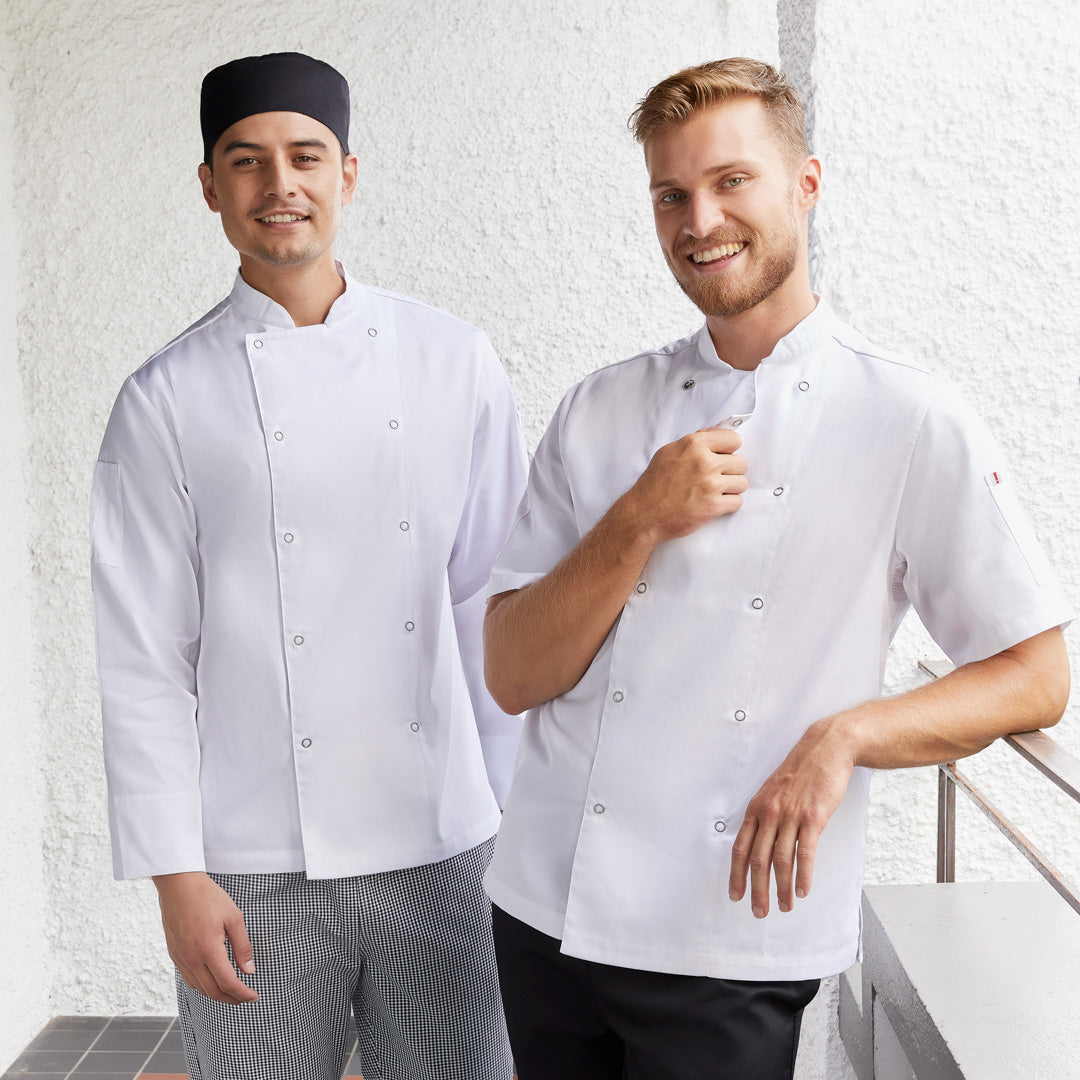 House of Uniforms The Zest Chefs Jacket | Short & Long Sleeve | Mens Yes! Chef