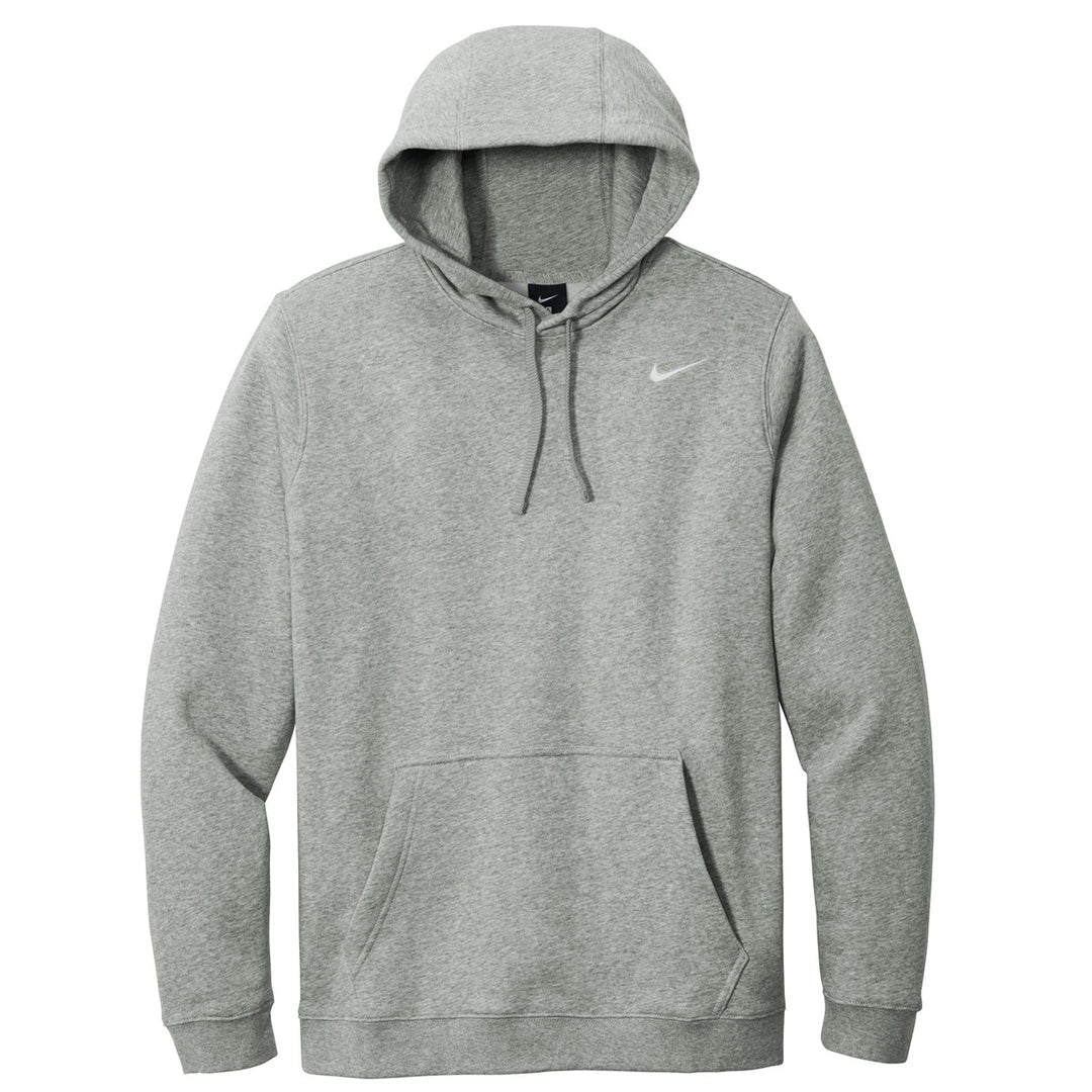 House of Uniforms The Club Fleece Pullover Hoodie | Mens Nike Grey Marle