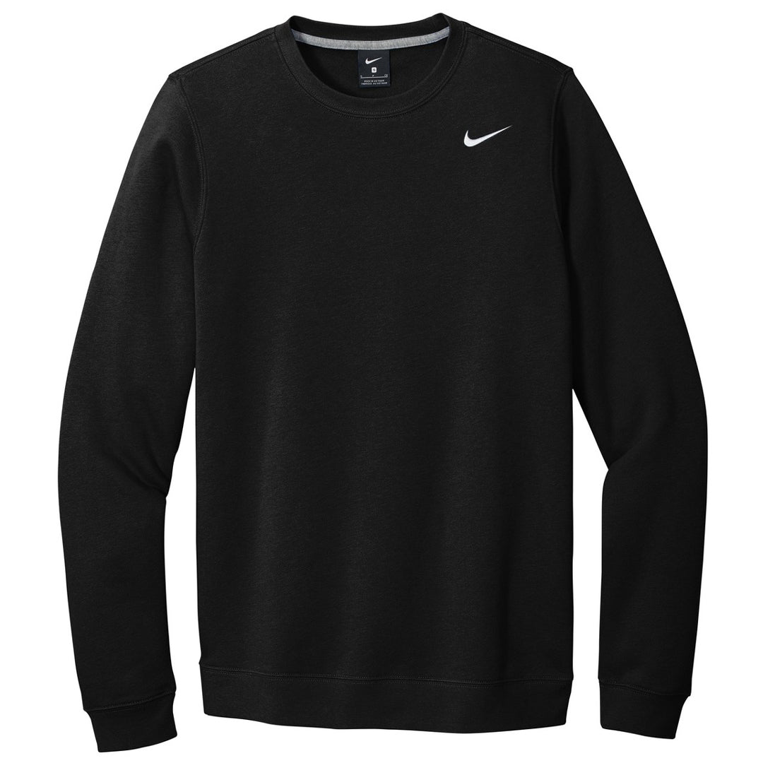 House of Uniforms The Club Fleece Crew Jumper | Mens Nike Black