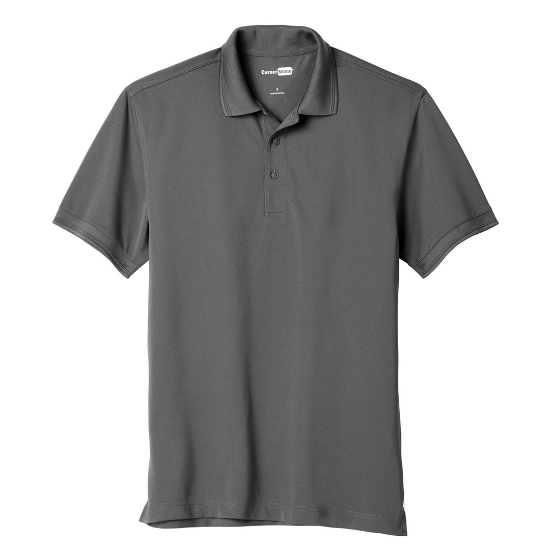 House of Uniforms The Industrial Snag Proof Pique Polo | Mens | Short Sleeve Corner Stone Charcoal