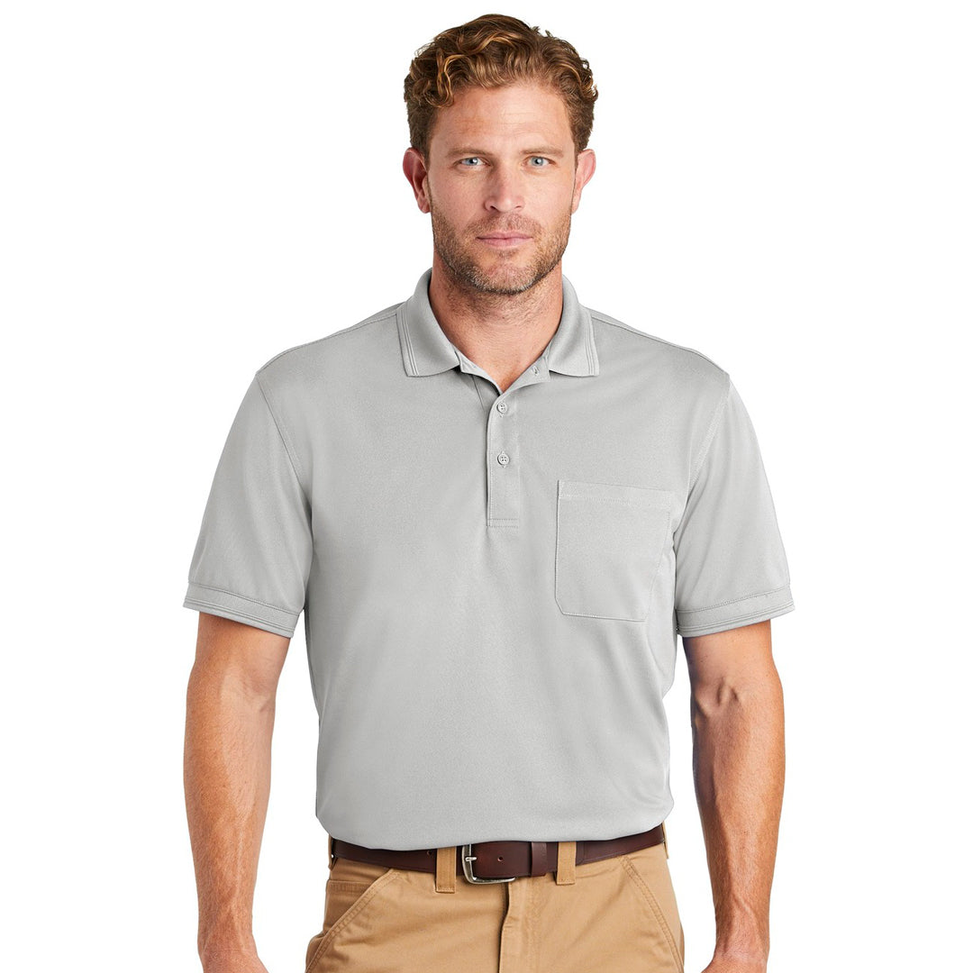 House of Uniforms The Industrial Snag Proof Pocket Polo | Mens | Short Sleeve Corner Stone
