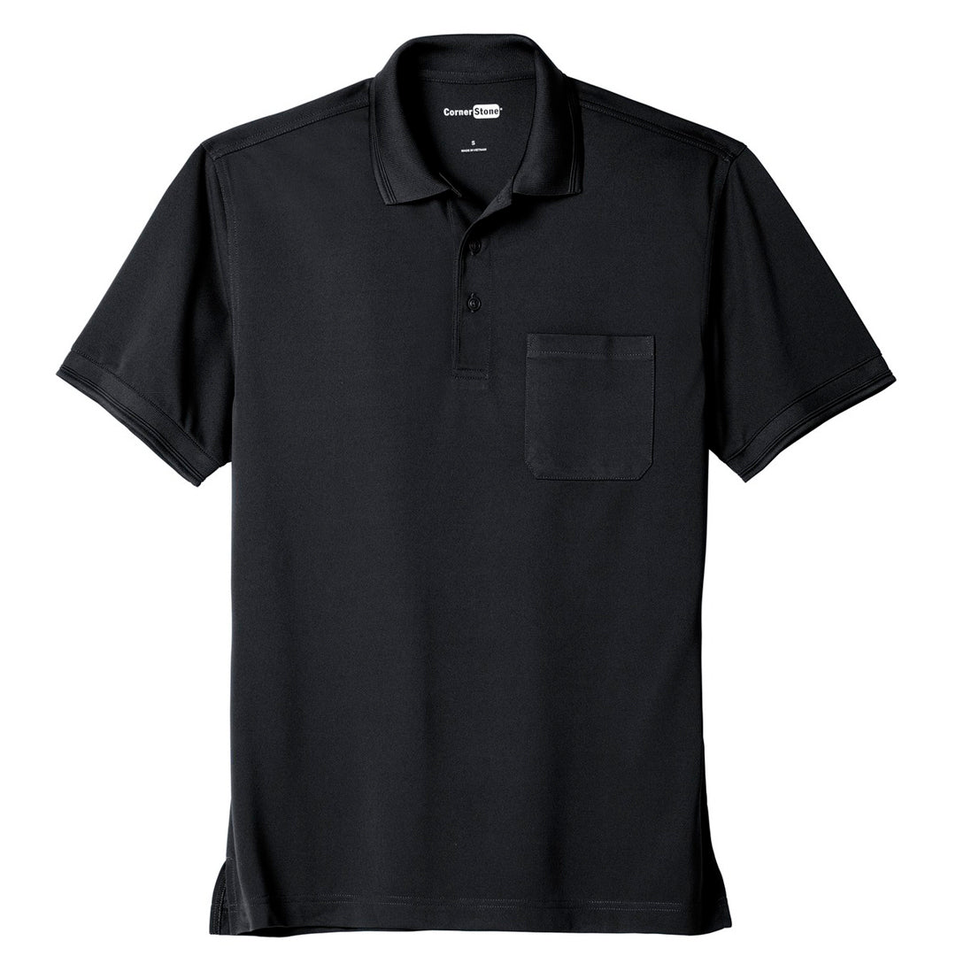 House of Uniforms The Industrial Snag Proof Pocket Polo | Mens | Short Sleeve Corner Stone Navy