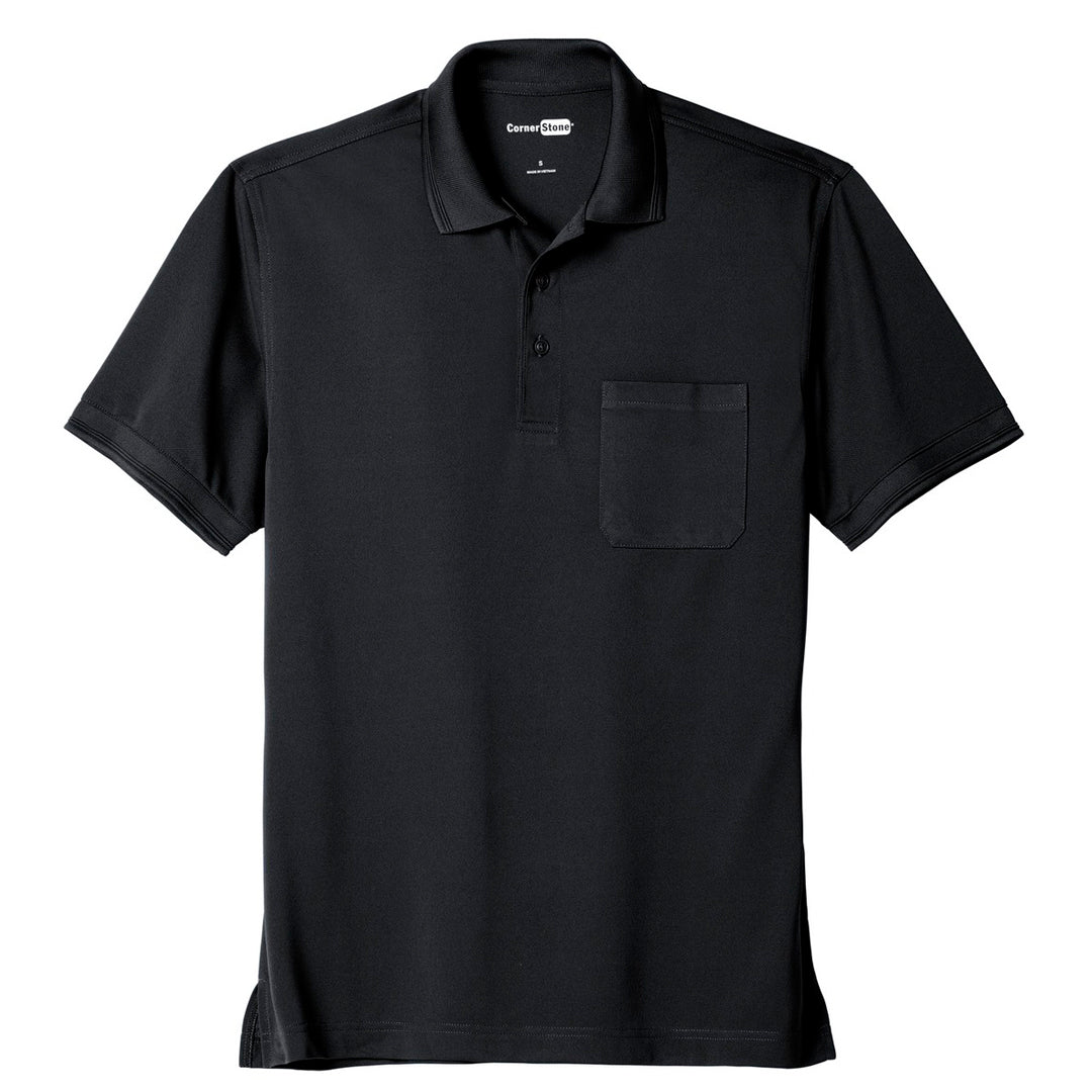 House of Uniforms The Industrial Snag Proof Pocket Polo | Mens | Short Sleeve Corner Stone Navy